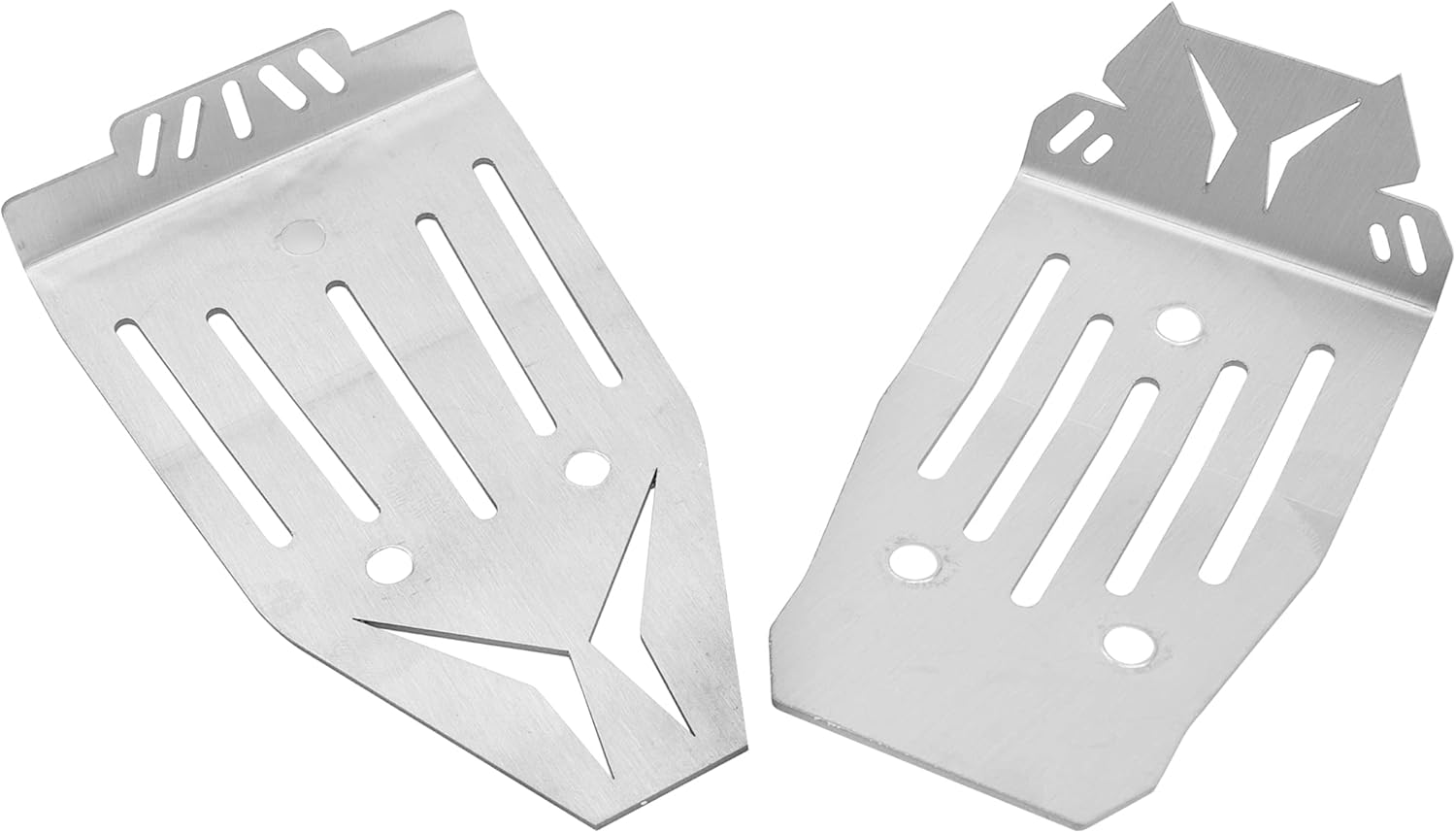 ShareGoo – Placa deslizante de acero inoxidable, placa de protección de chasis RC compatible con Arrma 110 Vorteks 4×4 Big Rock 3S RC Car