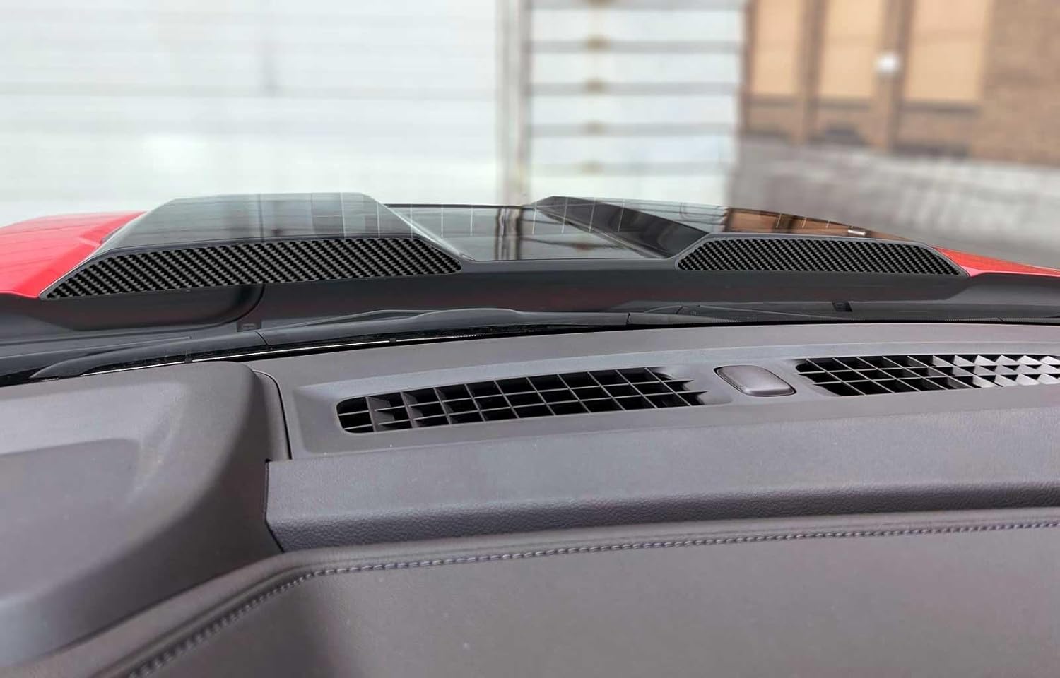 Chevy Silverado Trail Boss ZR2 – Juego de 2 calcomanías de ventilación de fibra de carbono negras para capó trasero, compatible con modelos 2022 y