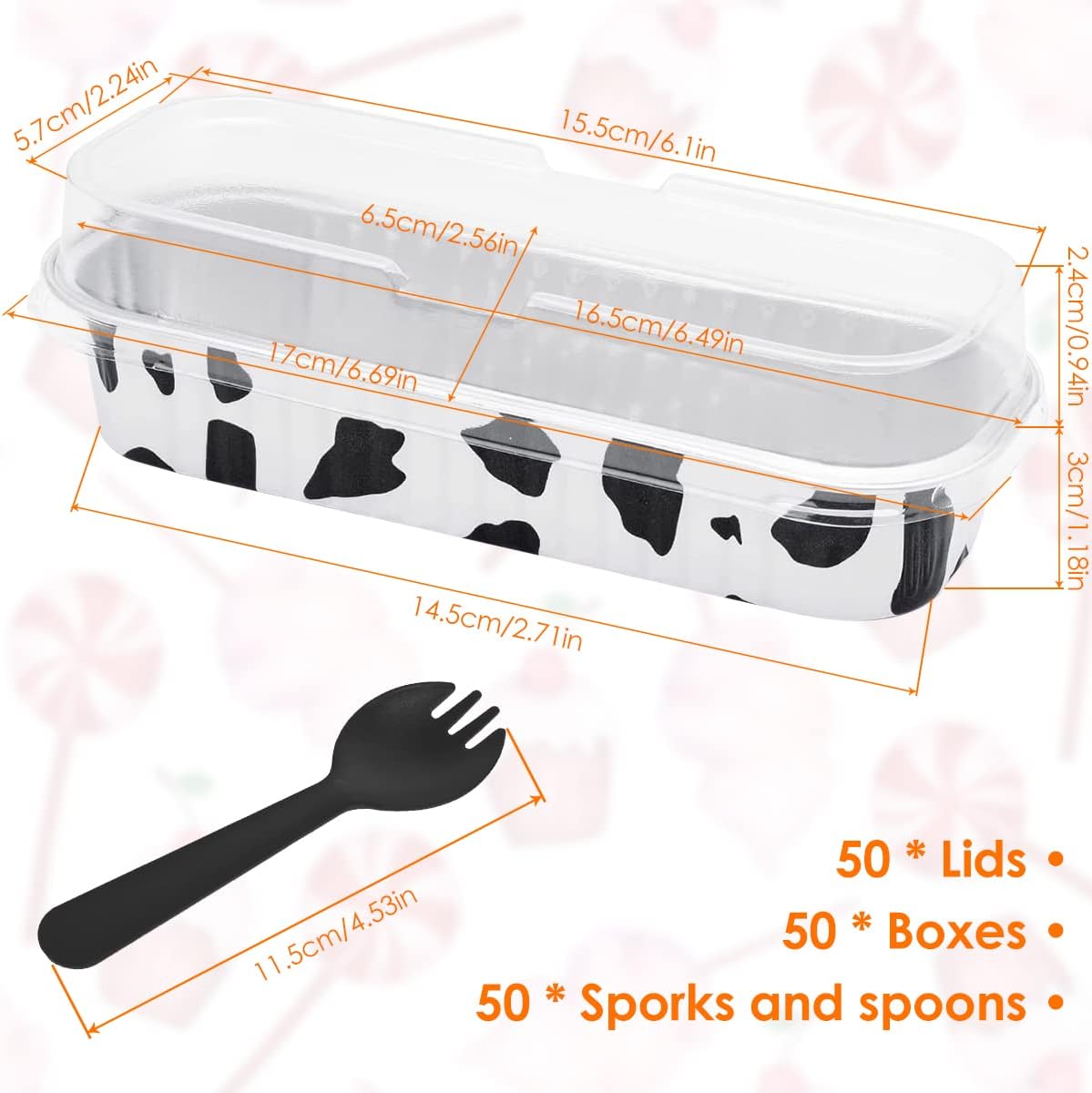 150 moldes para hornear mini pan con tapas y cucharas, moldes antiadherentes para hornear de 6.8 fl oz, moldes para pan de papel de aluminio