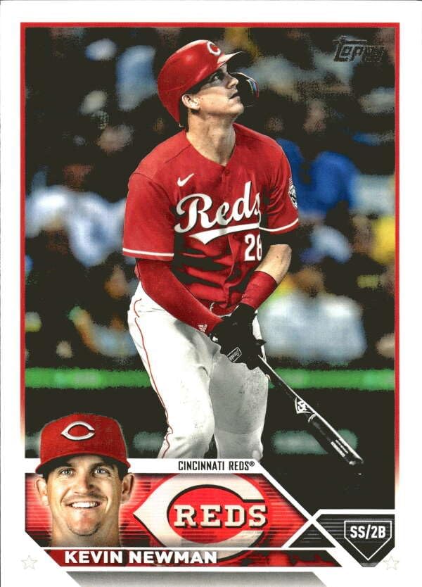 2023 TOPPS #463 KEVIN NEWMAN CINCINNATI REDS BASEBALL OFFICIAL TRADING CARD OF MLB
