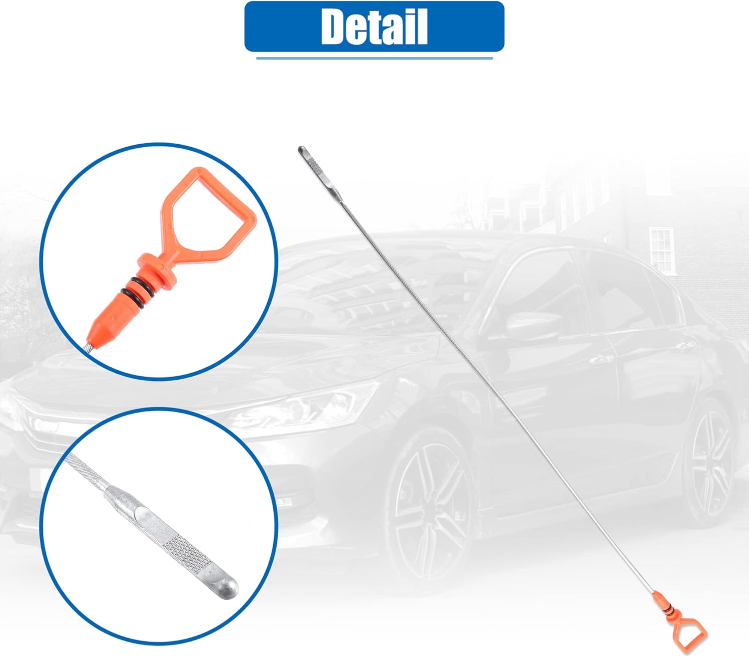 X AUTOHAUX Varilla de medición de aceite de motor para Honda Accord Crosstour Odyssey Pilot Ridgeline Nivel de aceite varilla reemplazar