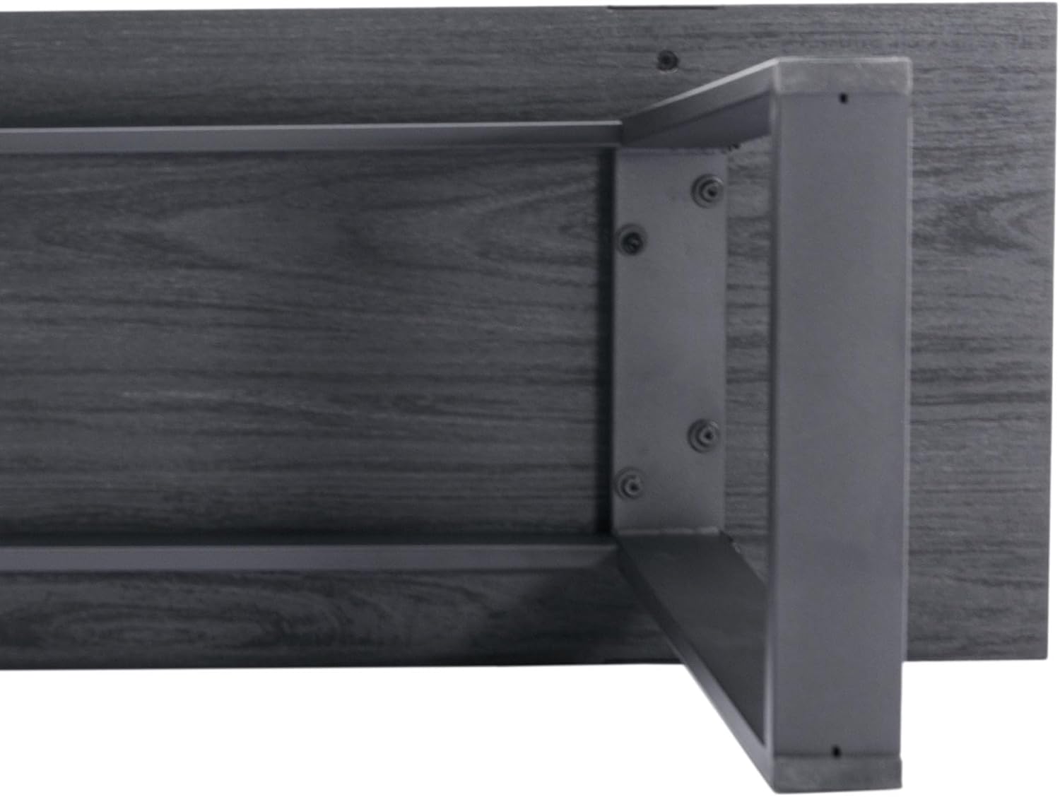 VESCASA Banco de comedor de madera de 60 pulgadas con patas de metal negro para comedor, cocina, color negro