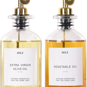 Botella dispensadora de aceite de oliva para cocina con 40 etiquetas, dispensador de jarabe de café, botella de aceite de oliva para cocinar, juego Botella dispensadora de aceite de oliva para cocina con 40 etiquetas, dispensador de jarabe de café, botella de aceite de oliva para cocinar, juego