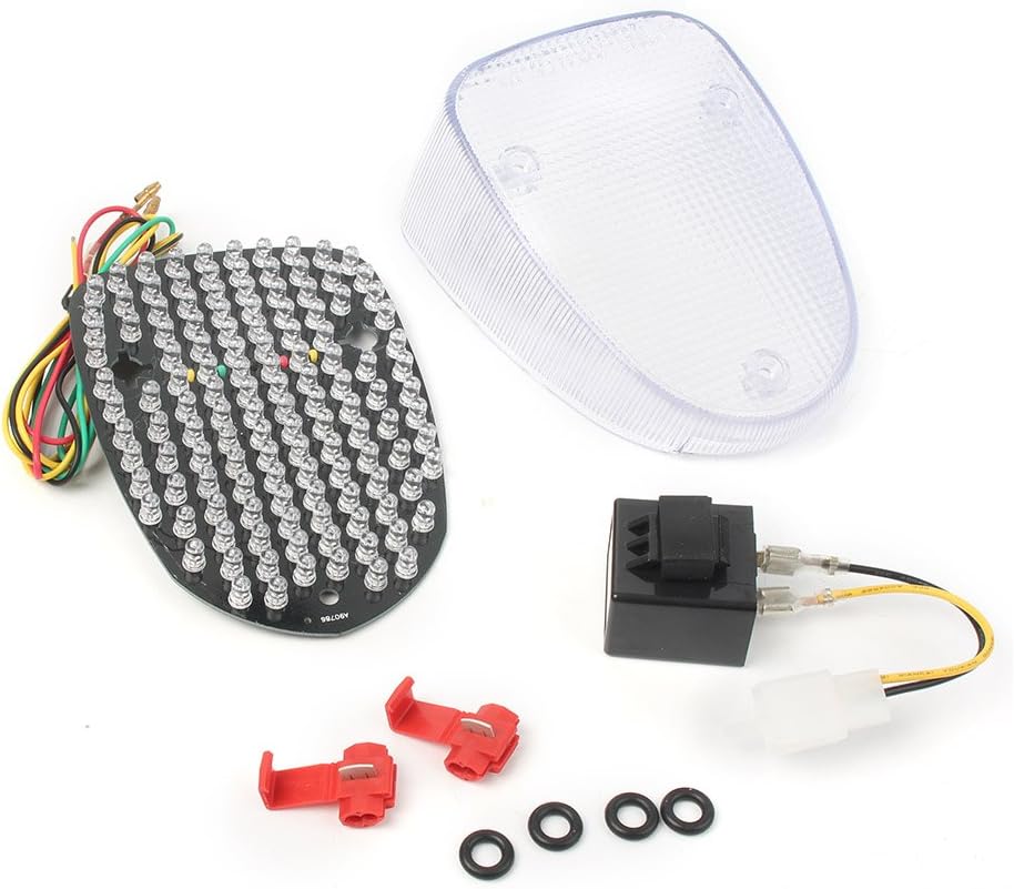 GZYF Lente transparente para motocicleta, luz trasera, señal de giro de freno para 96-13 para Yamaha Royal Star XVZ1300  02-10 para Yamaha V-Star
