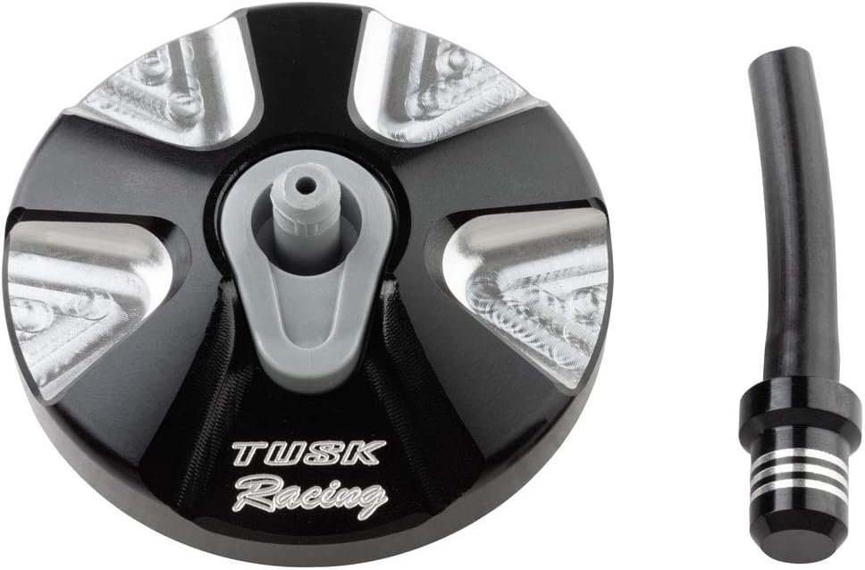 Tusk Tapa de gas de aluminio Billet negro – Compatible con KTM 450 EXC-F Six Days 2017-2019