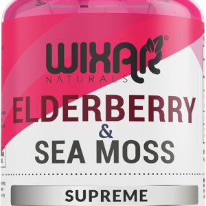 Cápsulas Supreme de saúco y musgo marino  Bayas de saúco negro natural con píldoras de musgo marino silvestre  90 cápsulas  Antioxidantes Cápsulas Supreme de saúco y musgo marino  Bayas de saúco negro natural con píldoras de musgo marino silvestre  90 cápsulas  Antioxidantes