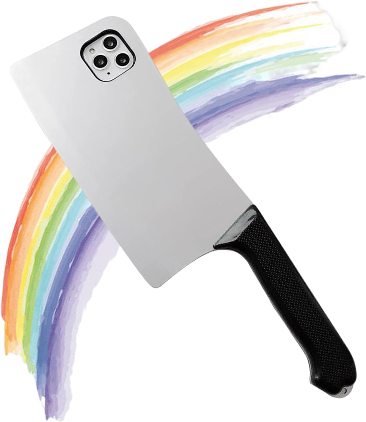 Funda para teléfono Cleaver, funda para teléfono con cuchillo de cuchilla, funda para iPhone 14, 13, 12, 11 Pro Max Plus (blanco, iPhone 14Promax)