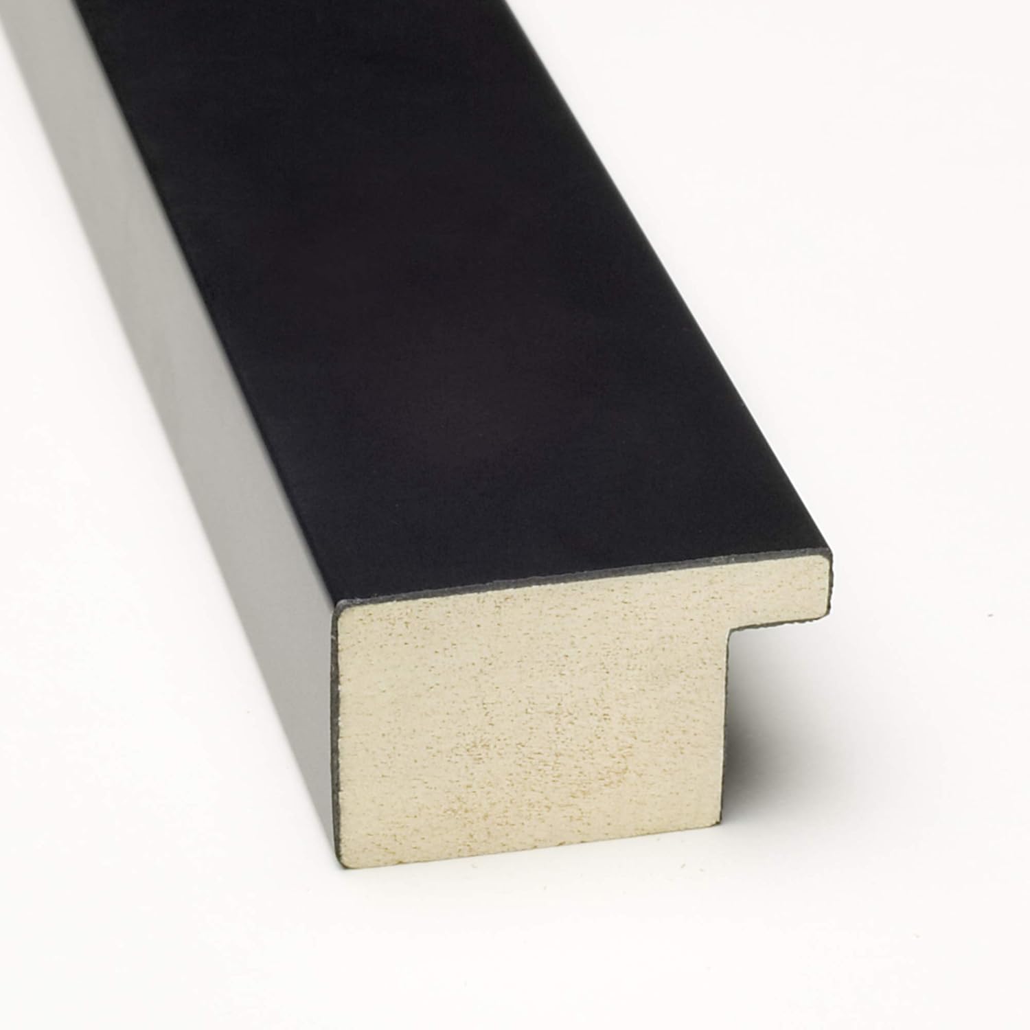 Amanti Art Tablero de corcho natural para pared (32 x 14) con marco de madera negra y negra, tablero de corcho mediano para oficina, tablero de