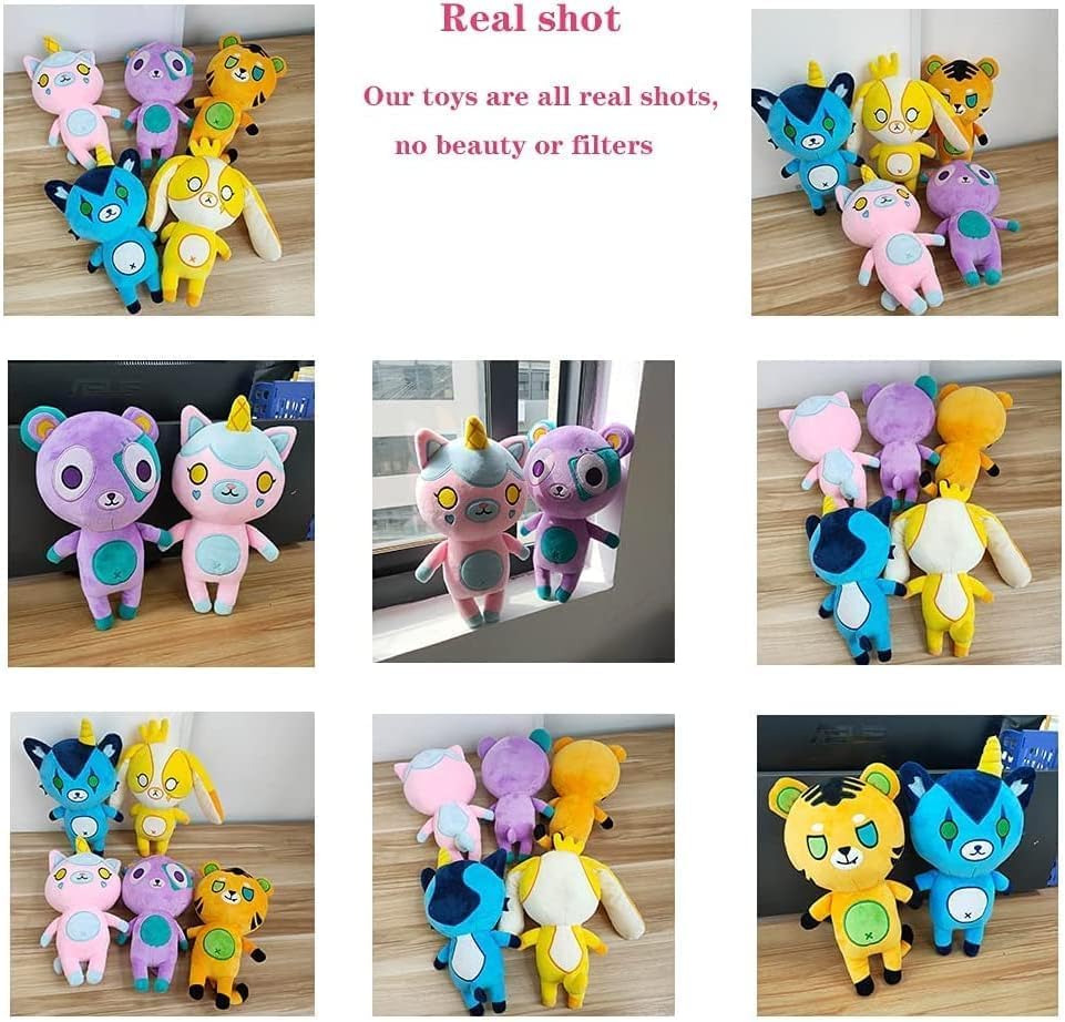 Peluche de oso de peluche de 9.8 pulgadas, juguete suave y tierno para niños y fanáticos, ideal para cumpleaños, idea de Navidad, peluches Kawaii