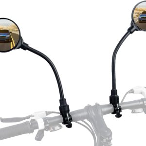 Espejo de bicicleta, espejos de bicicleta para manillares con lente convexa de rotación 360, espejo retrovisor seguro para bicicleta Espejo de bicicleta, espejos de bicicleta para manillares con lente convexa de rotación 360, espejo retrovisor seguro para bicicleta