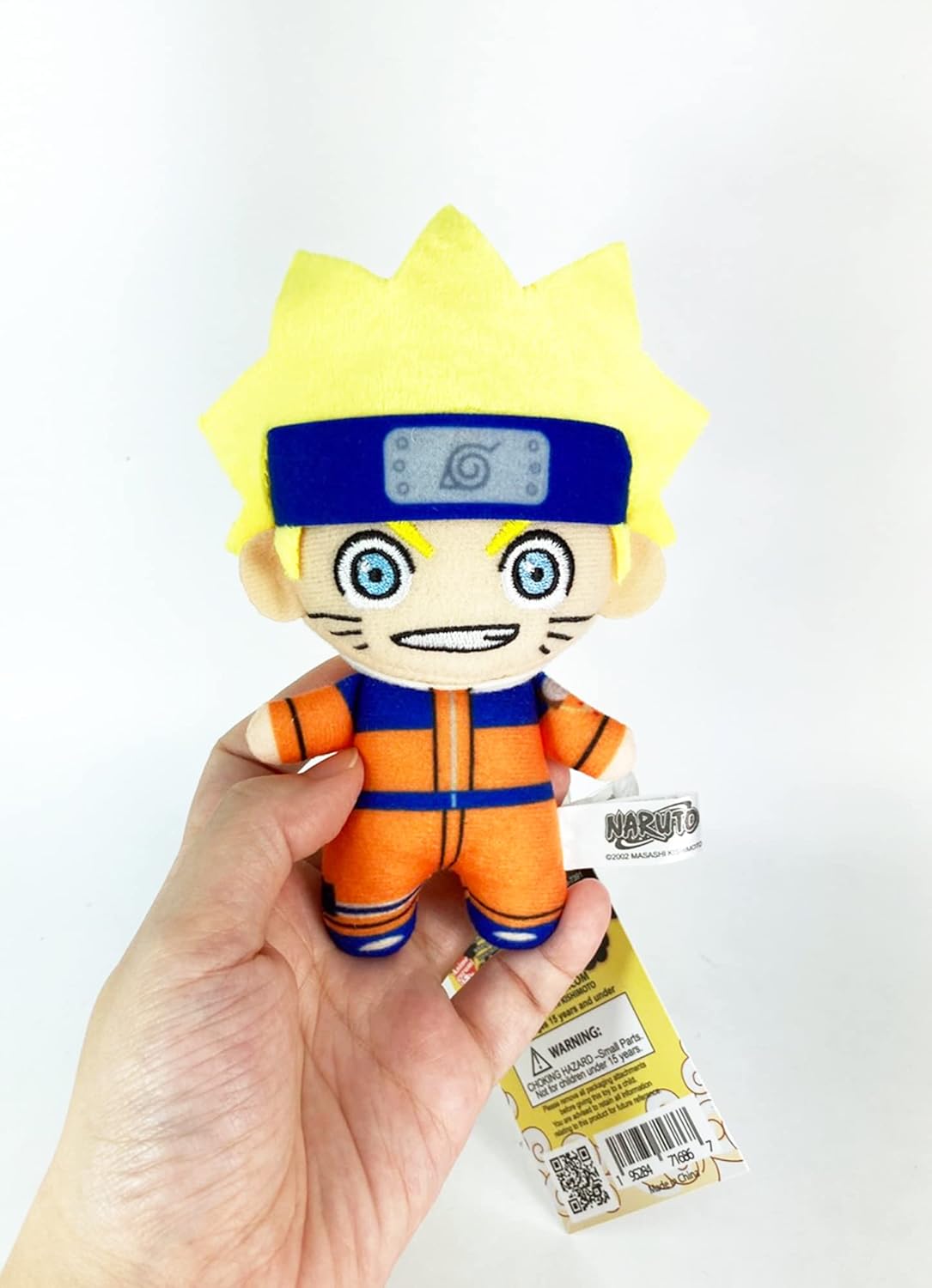 Great Eastern Entertainment Naruto – Peluche Naruto Uzumaki de 4.5 pulgadas de alto