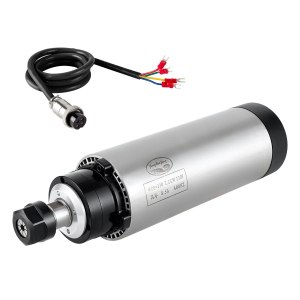 Motor CNC de husillo CNC 220V 2.2KW 2200W Motor de husillo refrigerado por aire 3.150 in 4 rodamientos 24000RPM 400HZ para máquina de enrutador CNC Motor CNC de husillo CNC 220V 2.2KW 2200W Motor de husillo refrigerado por aire 3.150 in 4 rodamientos 24000RPM 400HZ para máquina de enrutador CNC