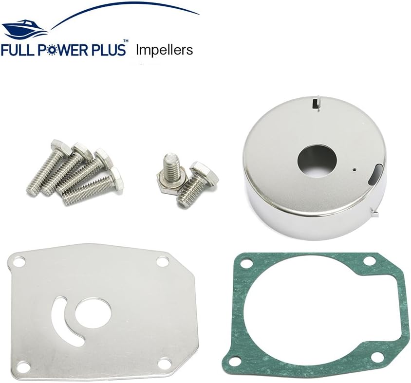 60HP 65HP 70HP 75HP 75HP Evinrude Johnson Bomba de Agua Kit de Reconstrucción Reemplazo Con Carcasa Llave 432955 OMC Sierra 18-3389