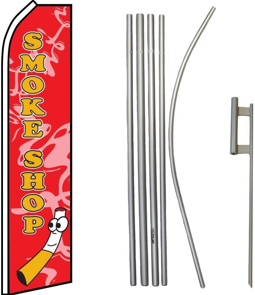 Premium Shop RedSwooper Flag & 16ft Flagpole KitGround