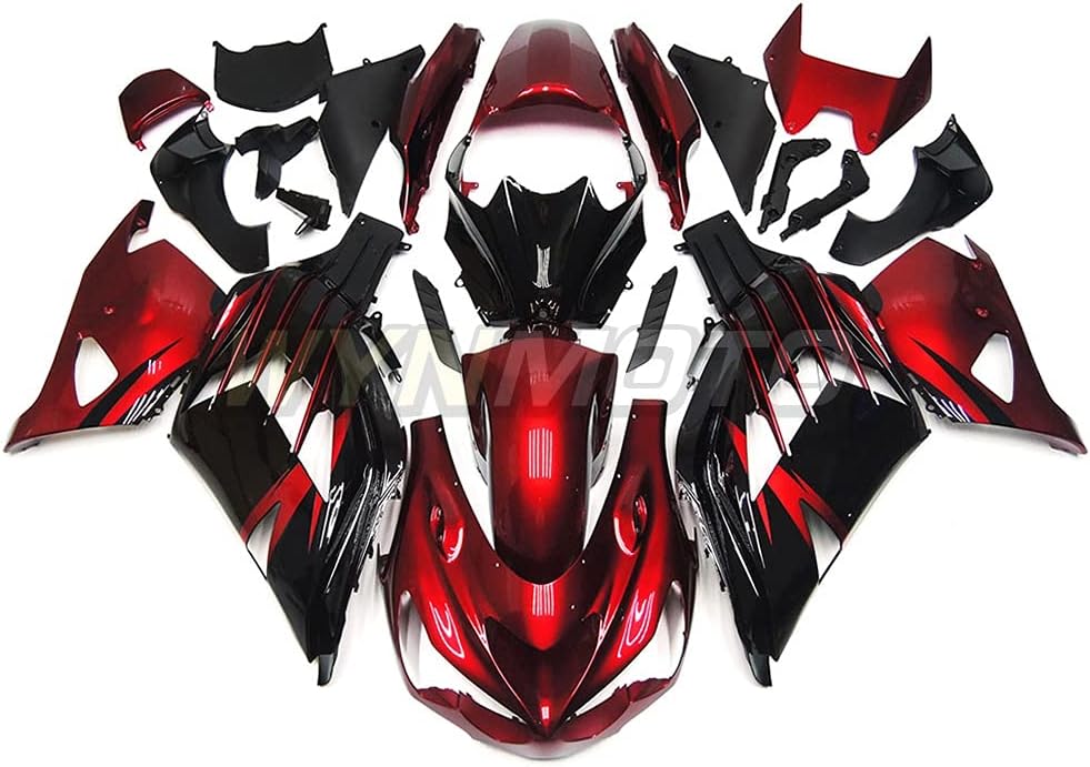 Kit completo de carenado de motocicleta de plástico ABS apto para Kawasaki ZX14R NINJA 2012-2019 ZX-14R 13 14 15 16 17 18 Kit de carrocería de molde