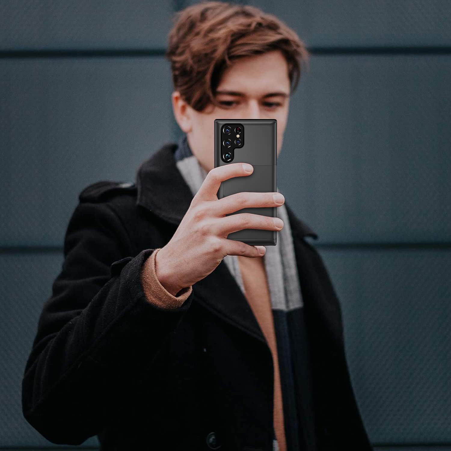 ZUSLAB Funda compatible con funda tipo cartera para Samsung Galaxy S22 Ultra de 6.8 pulgadas 2022, funda para teléfono con tarjetero a prueba de