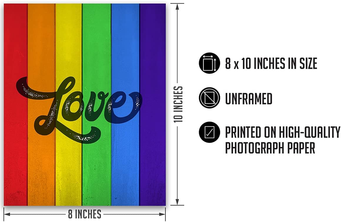 LGBTQ Accessories – Arte de pared – Derechos LGBTQ – Póster de orgullo gay, impresión o lienzo – Regalos de orgullo LGBTQ – Regalos de lesbianas –