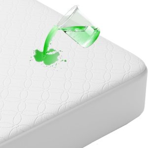 Protector de colchón 100% impermeable Cal King, funda de colchón de bambú ultra suave, tela de aire 3D, refrescante, transpirable, sin ruido y Protector de colchón 100% impermeable Cal King, funda de colchón de bambú ultra suave, tela de aire 3D, refrescante, transpirable, sin ruido y