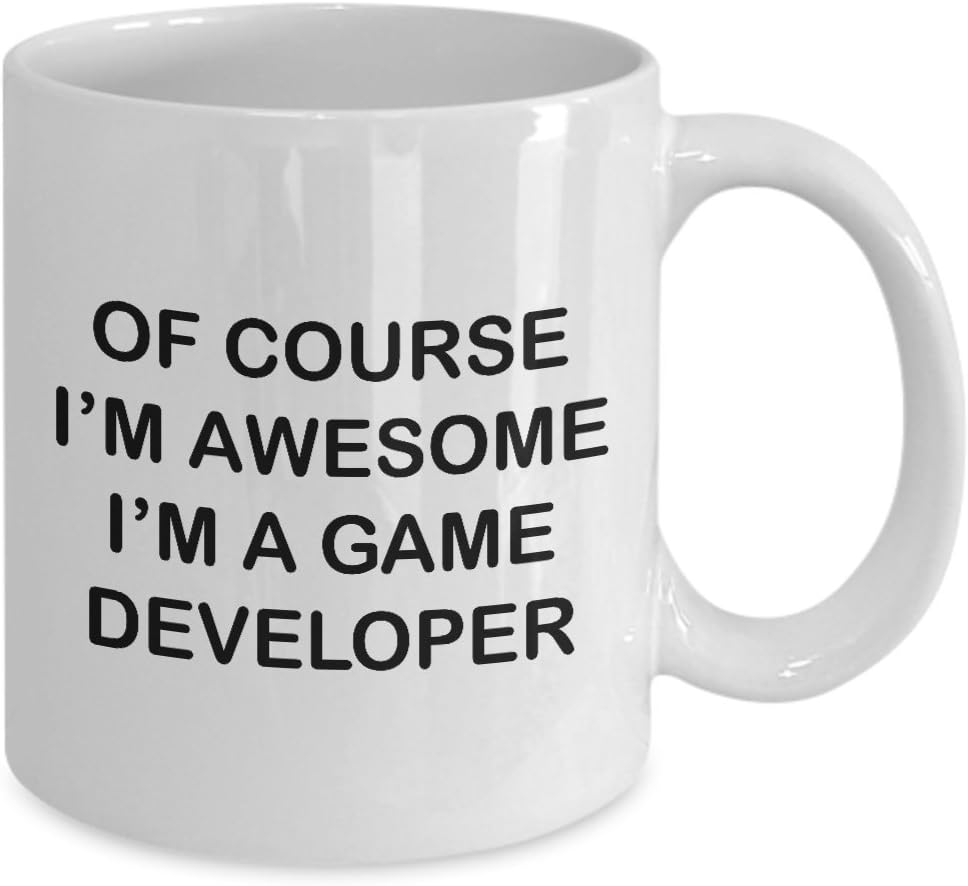 Regalos para diseñador de videojuegos  de Curso Im Awesome  taza de café taza de té divertida bonita etiqueta de reconocimiento recompensa idea de