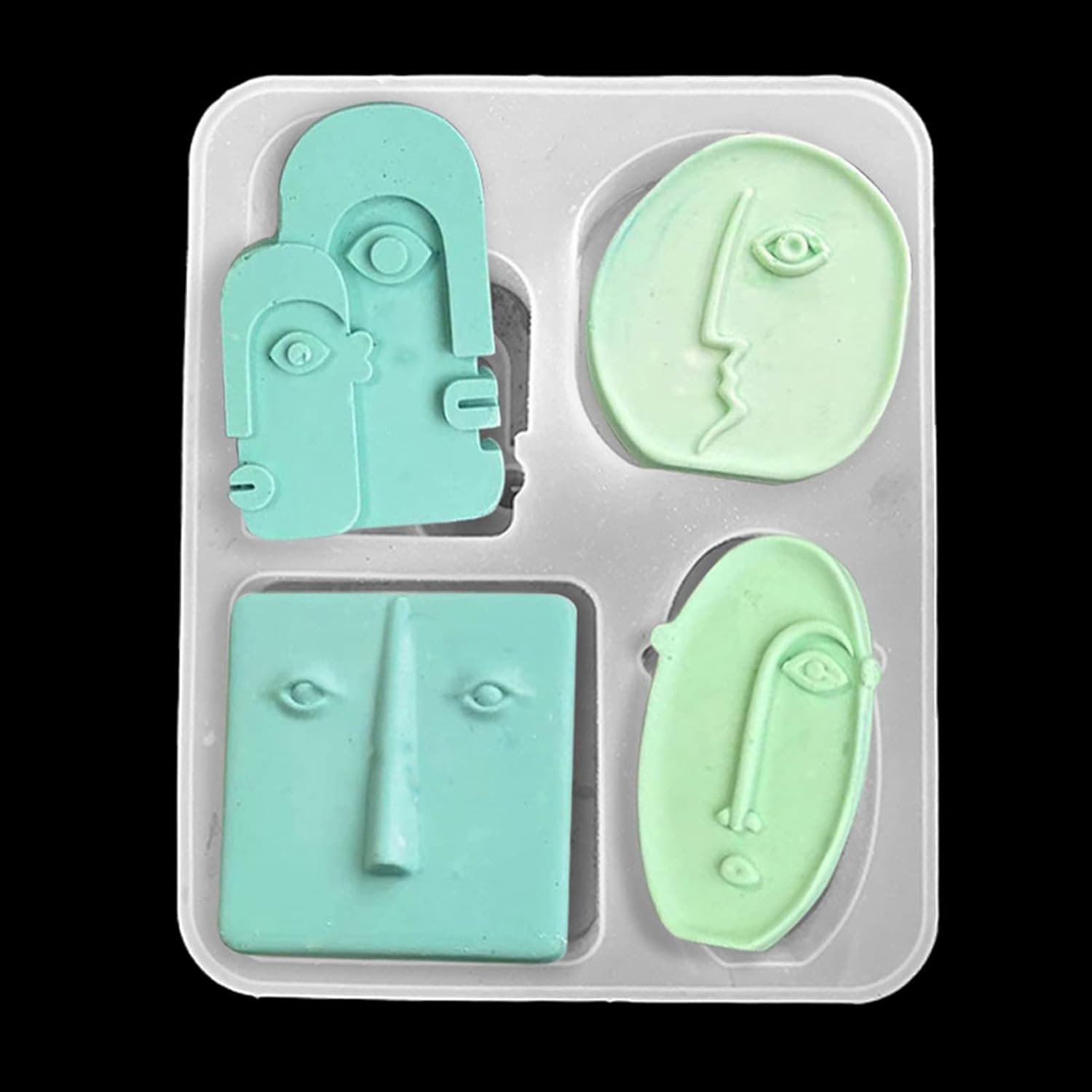 Moldes de silicona abstractos para velas, arte y retrato, molde de jabón hecho en casa, molde para hacer velas, molde para velas de cara humana 3D,