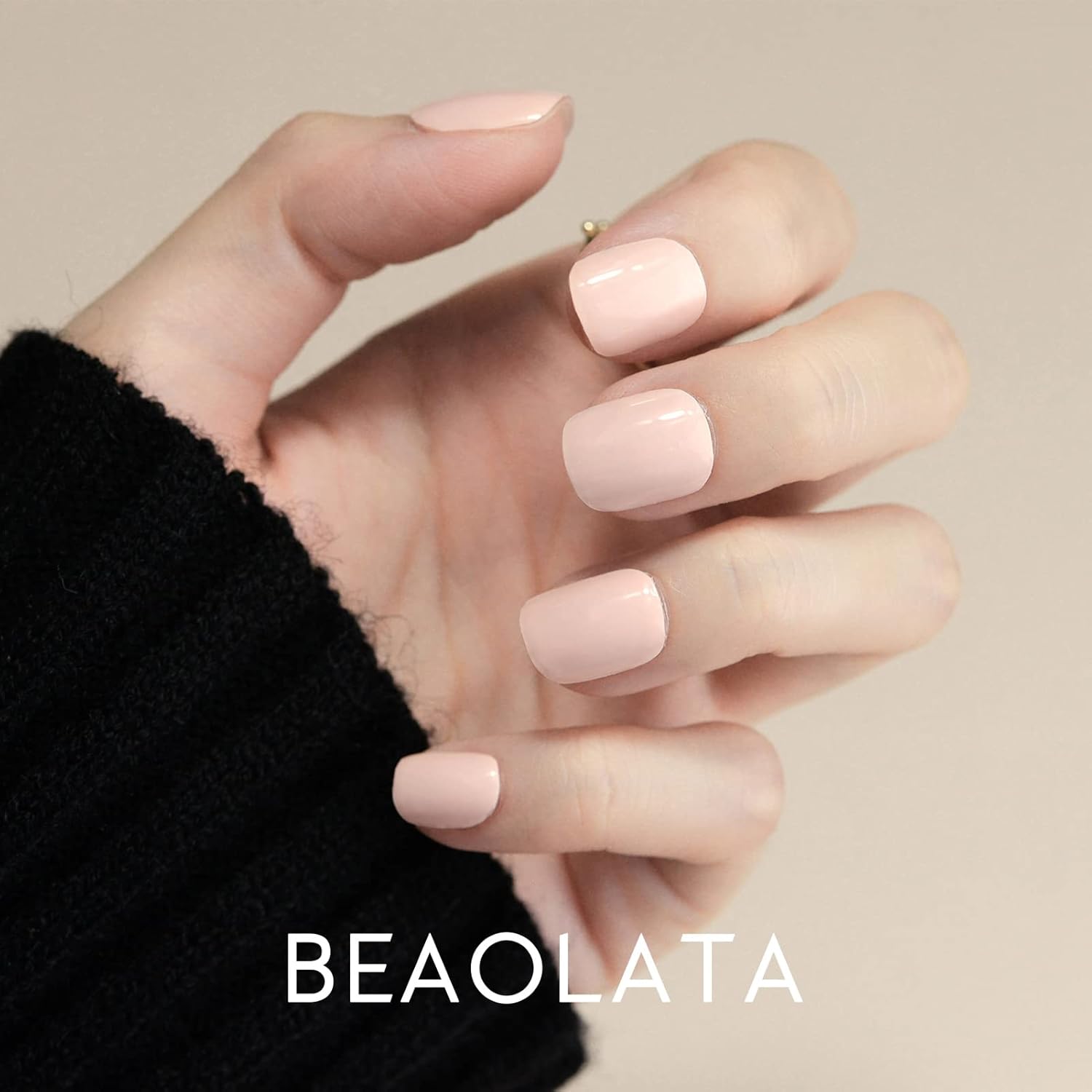 Beaolata Tiras de esmalte de uñas, 32 envolturas de uñas, calcomanías de uñas, tiras de uñas de gel, fáciles de aplicar y quitar, de larga duración,