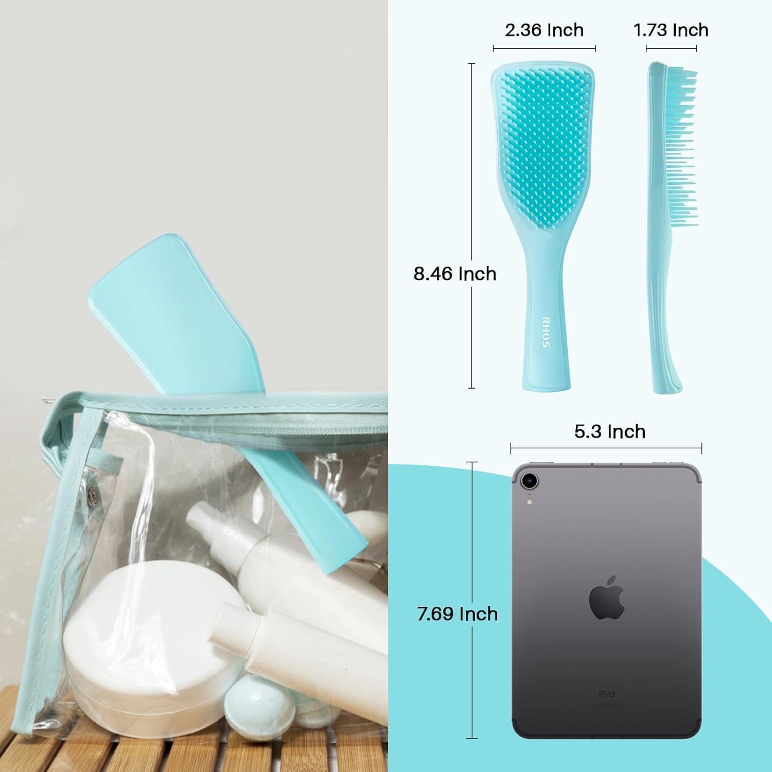Cepillo desenredante para mujeres, hombres y niños, cepillo de cabello sin dolor para alisar, antiroturas y desenredantes, cepillo de cabello sin