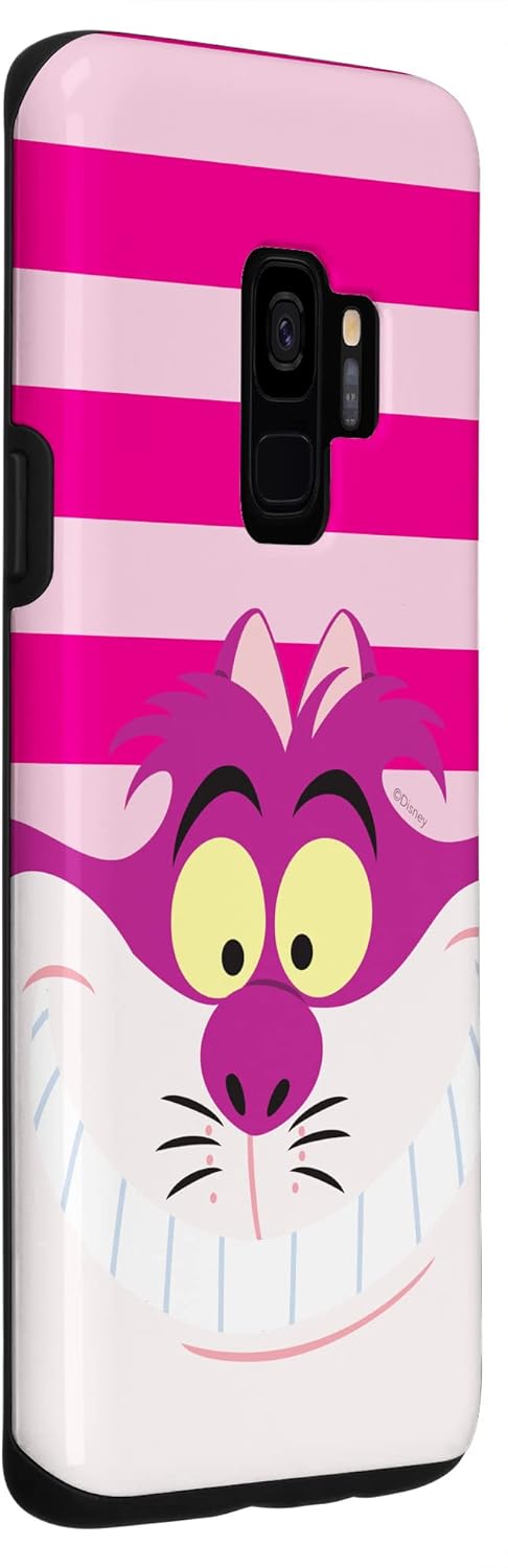 Funda para Galaxy S9 Disney Alicia en el País de las Maravillas Cheshire Cat Pink Stripes