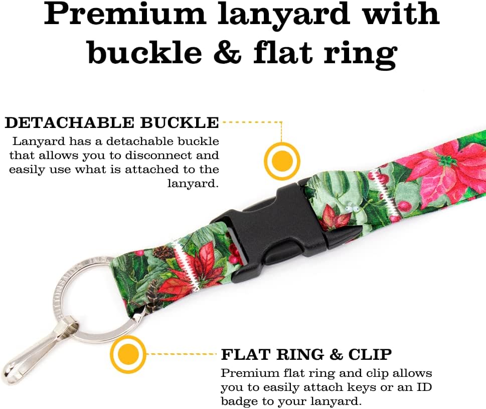 Buttonsmith Holiday Custom Custom Lanyard – Made in the USA