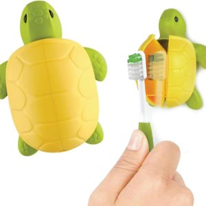 Flipper Fun Animal Turtle – Funda para cepillo de dientes con tapa, soporte para cepillos de dientes para baños, soporte para cepillos de dientes Flipper Fun Animal Turtle – Funda para cepillo de dientes con tapa, soporte para cepillos de dientes para baños, soporte para cepillos de dientes