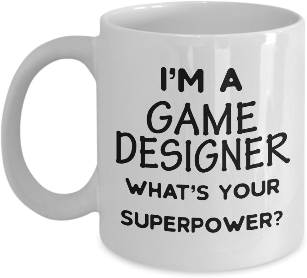 Taza para desarrollador de juegos  Lo que es tu superpotencia  diseño de videojuegos, taza de café, taza de té, regalo motivador, divertido, bonito