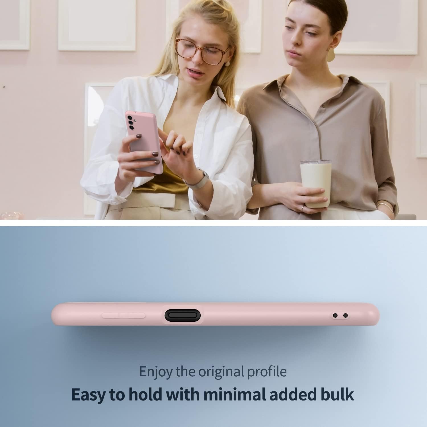 Boaixiaen Funda para Samsung Galaxy A13 5G, protección de cuerpo completo de TPU suave de silicona rosa para modelo de 6.5 pulgadas