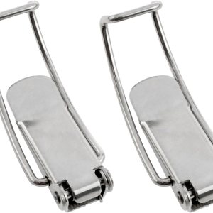 Dookoe 85mm3.35inch Cierre de palanca con resorte 201 Acero inoxidable Gabinete Stpring Cargado Cerradura Cerradura Hasp-2PCS Dookoe 85mm3.35inch Cierre de palanca con resorte 201 Acero inoxidable Gabinete Stpring Cargado Cerradura Cerradura Hasp-2PCS