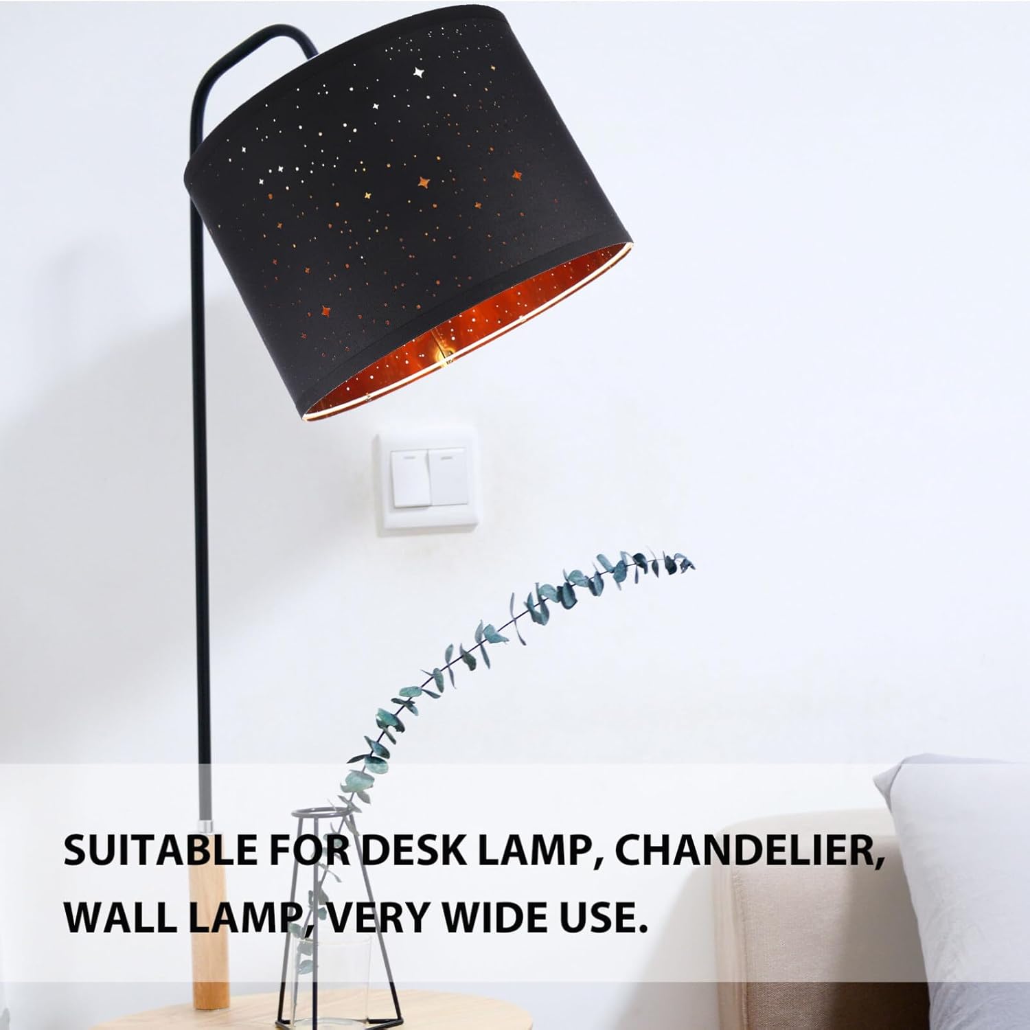 Pantalla de lámpara de mesa, cubierta de lámpara de tela, pantalla de repuesto, pantalla de escritorio, cubierta de luz, accesorio de luz, tipo A,