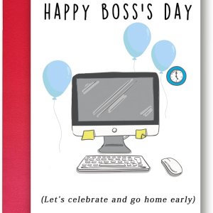 Ziwenhu Cheeky – Tarjeta del día del jefe para líder, tarjeta de humor para el día del jefe de un empleado, divertida tarjeta del día del jefe, Ziwenhu Cheeky – Tarjeta del día del jefe para líder, tarjeta de humor para el día del jefe de un empleado, divertida tarjeta del día del jefe,