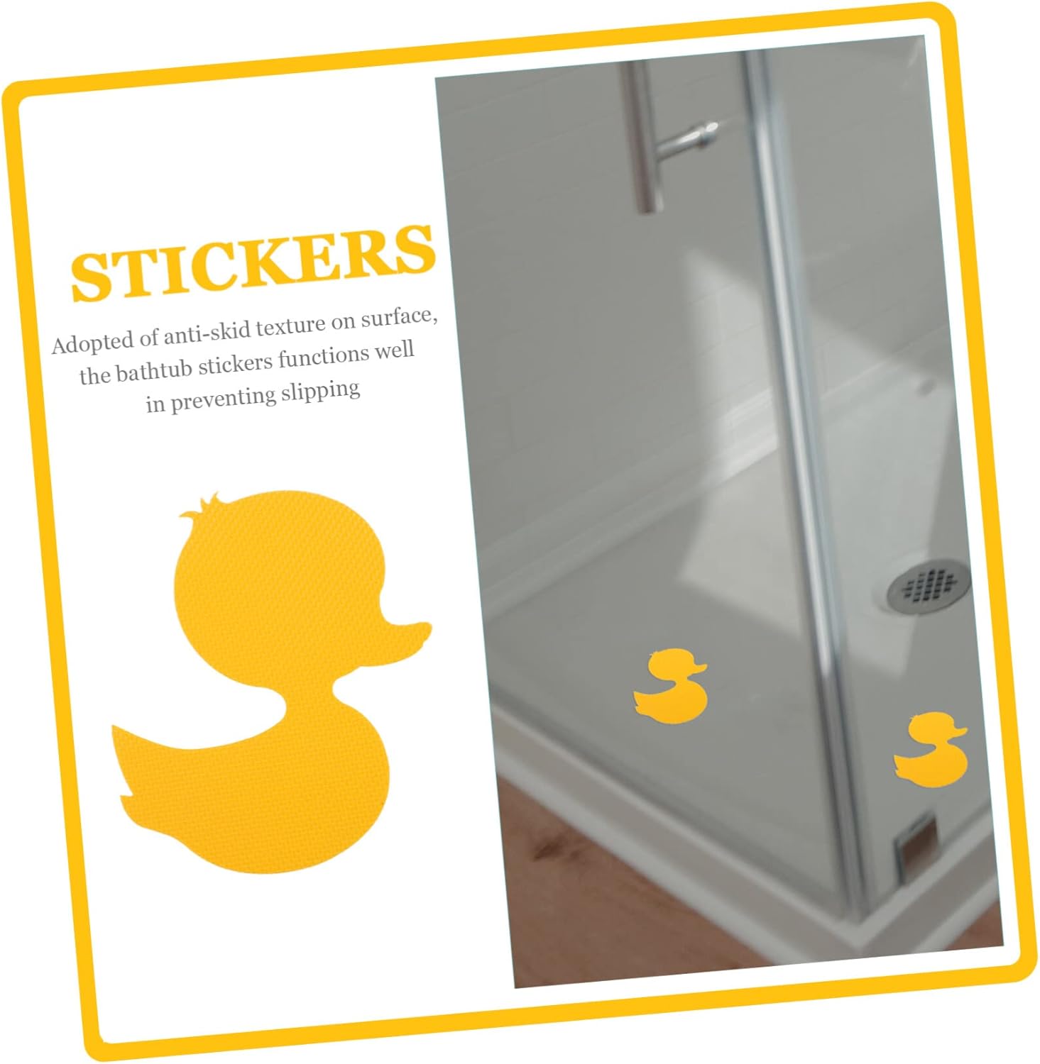 Zerodeko 1 juego de calcomanías adhesivas antideslizantes para bañera, calcomanías antideslizantes para bañera, hojas adhesivas para niños, cinta de