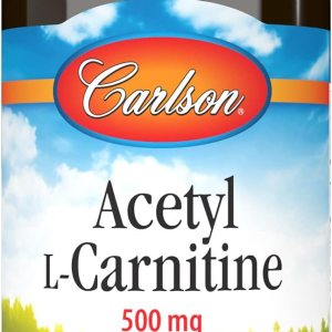 Carlson Labs Acetil L-Carnitina, 500 mg, 60 cápsulas Carlson Labs Acetil L-Carnitina, 500 mg, 60 cápsulas