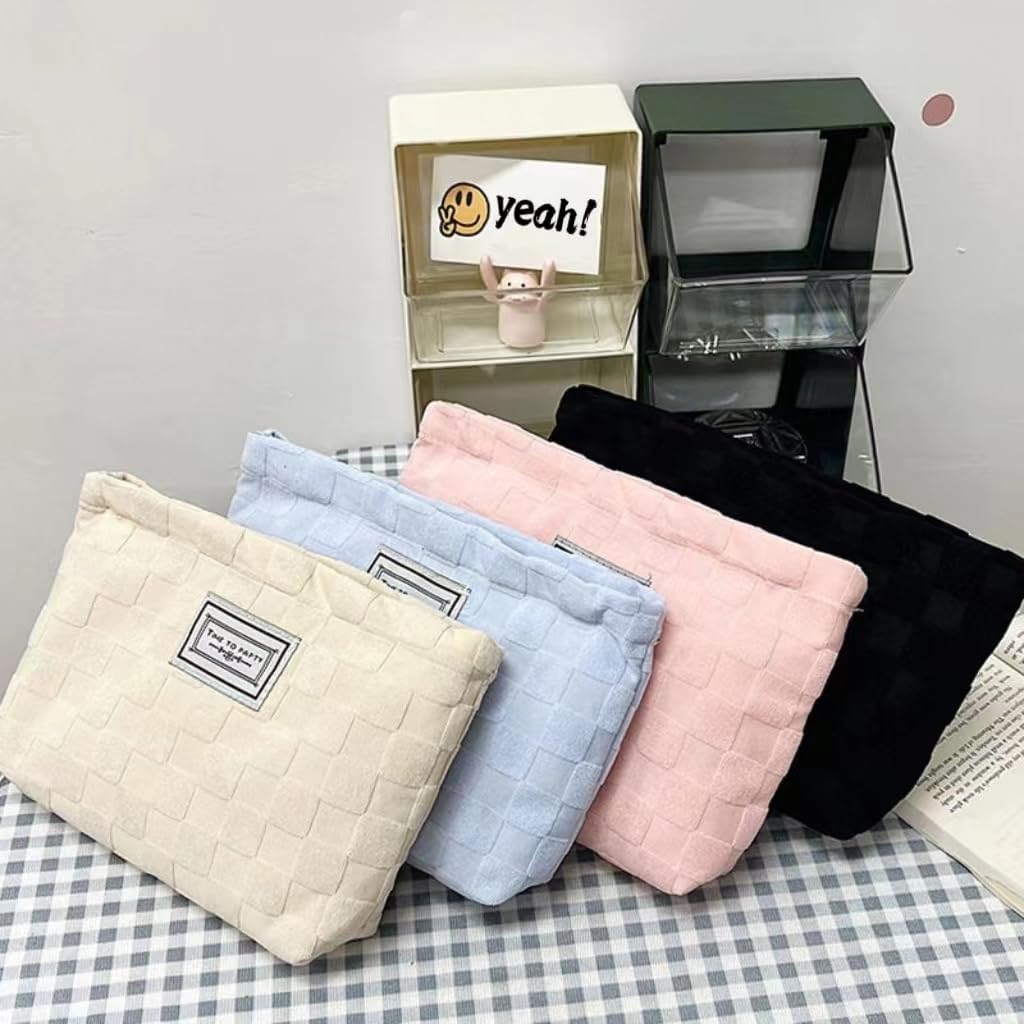SEAMOON Bolsa de cosméticos, bolsa de maquillaje estética,Pequeña bolsa de maquillaje para viajes,Bolsa de cosméticos de gran capacidad para