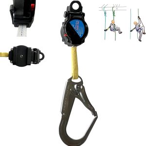 Cable de cuerda de vida auto retráctil, cordón de seguridad retráctil con mosquetón, equipo industrial de seguridad para construcción de techos, Cable de cuerda de vida auto retráctil, cordón de seguridad retráctil con mosquetón, equipo industrial de seguridad para construcción de techos,