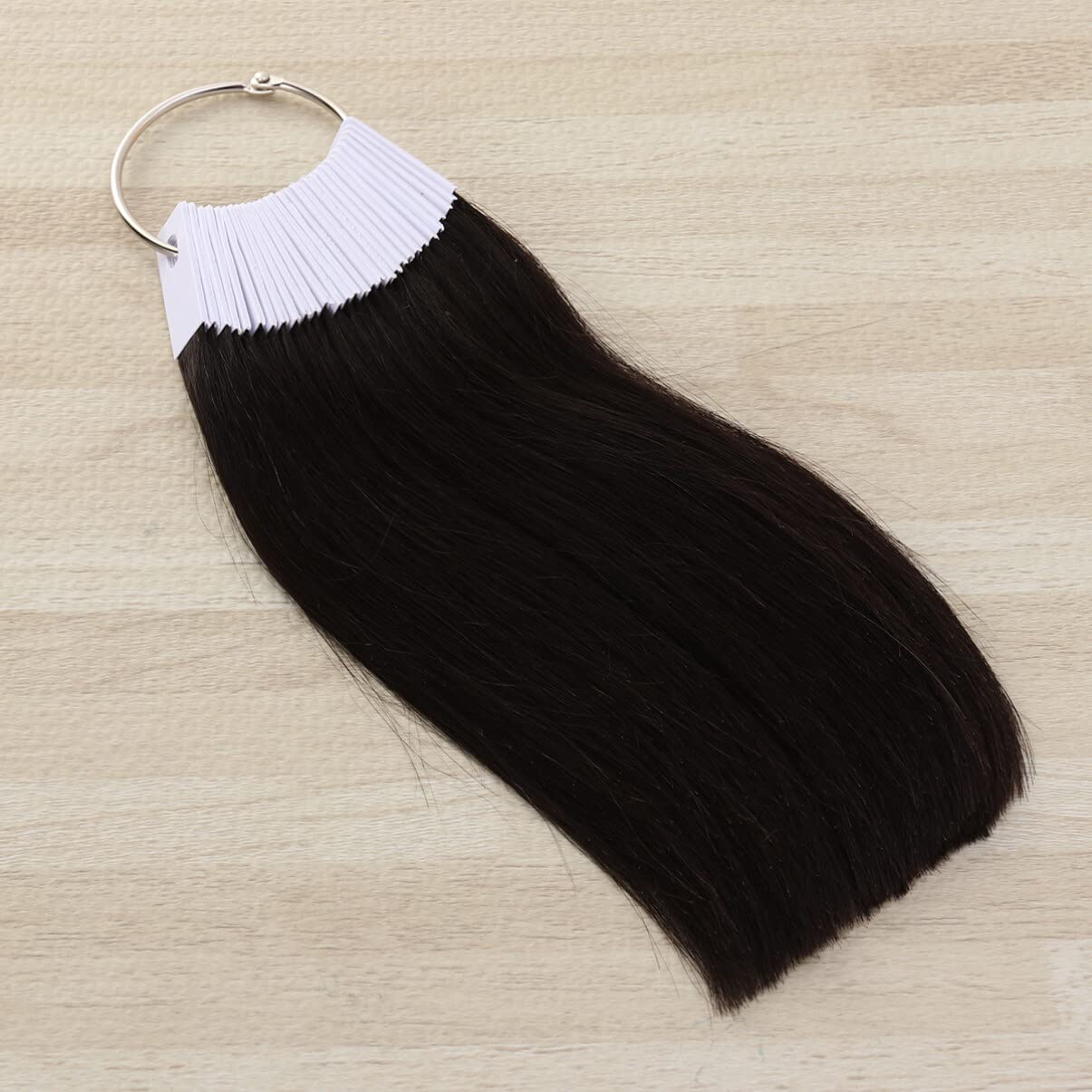 SHERCHPRY 30 unids cabello humano color anillo extensiones de color de pelo tabla de prueba de color muestras de color de cabello muestras de prueba