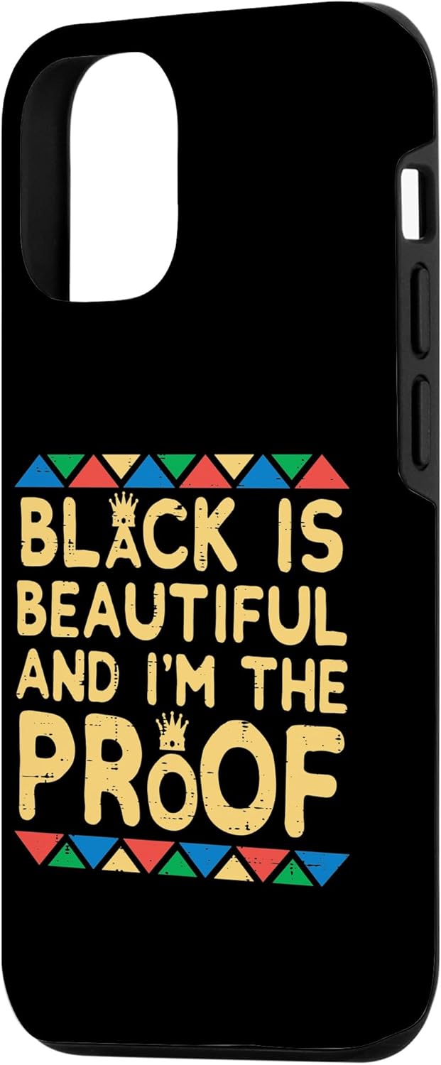 Funda de regalo para iPhone 13 Black Is Beautiful Kente Black History BHM Africa Pride