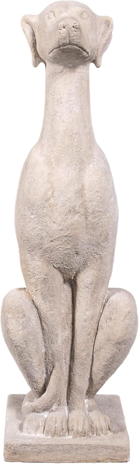 Design Toscano Estatua de perro centinela de galgos italiano Art Deco Whippet