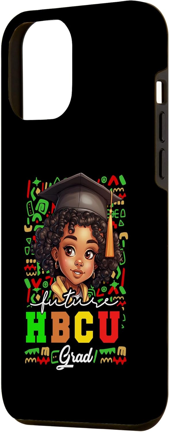 iPhone 14 Plus Future HBCU Grad Black Girl Kids Graduación HBCU College Case
