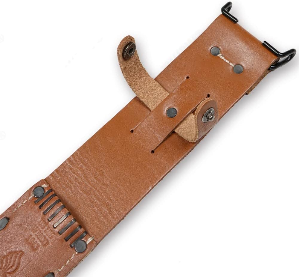 Cubierta de vaina de cuchillo M6, cubierta de cuchillo de piel de vaca, cubierta de herramienta al aire libre, réplica de la Segunda Guerra Mundial