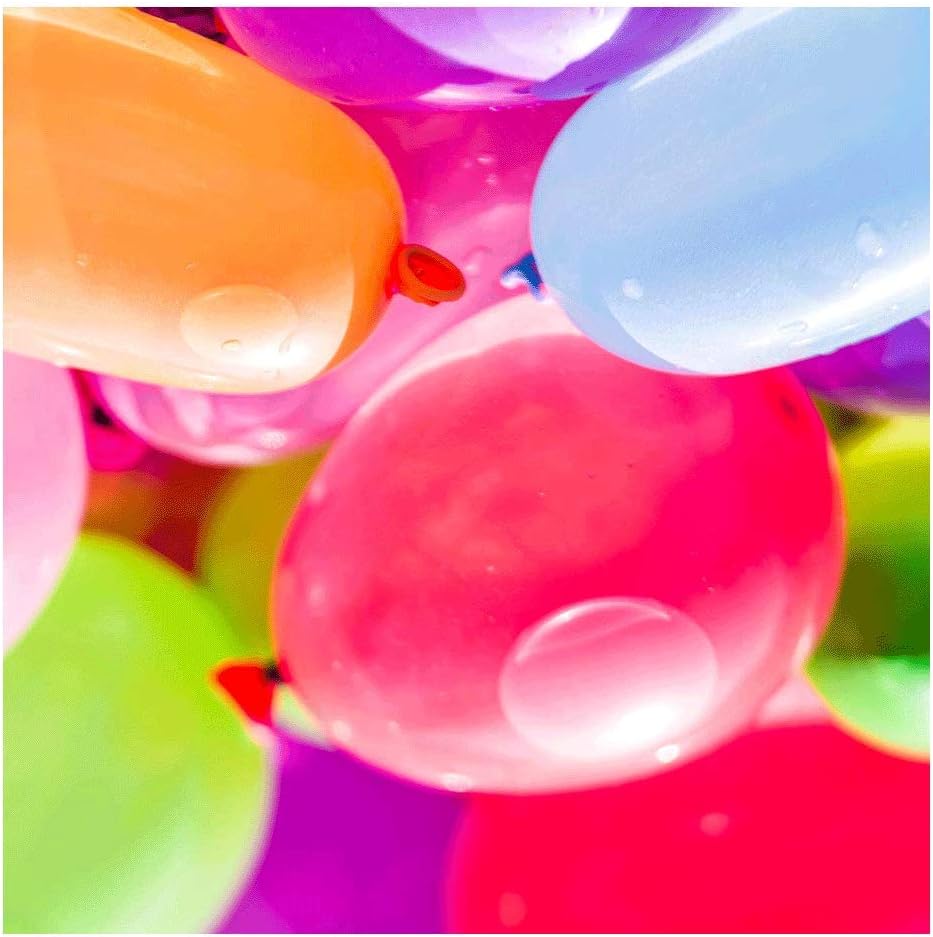 100 globos de agua surtidos con relleno en bolsa de polietileno