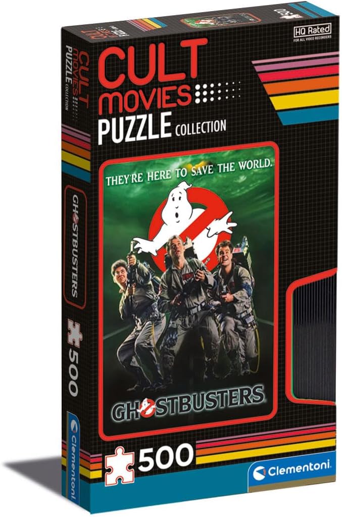 Clementoni – 35153 – Películas de culto – Puzzle Cazafantasmas – Rompecabezas de 500 piezas, películas de rompecabezas, rompecabezas para adultos –