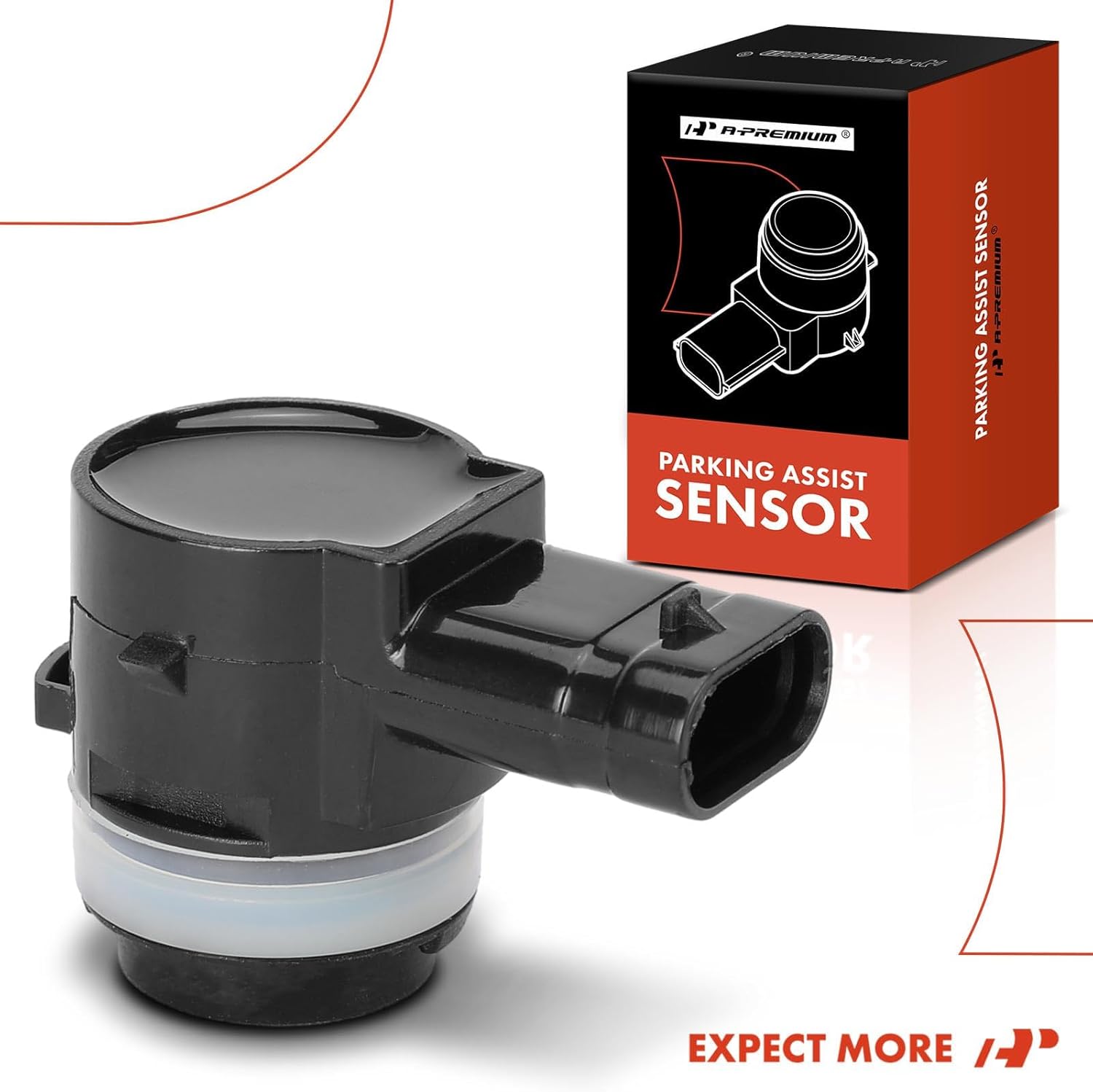 A-Premium Sensor de asistencia de estacionamiento de respaldo exterior delantero compatible con modelos seleccionados de Mercedes-Benz – C300,