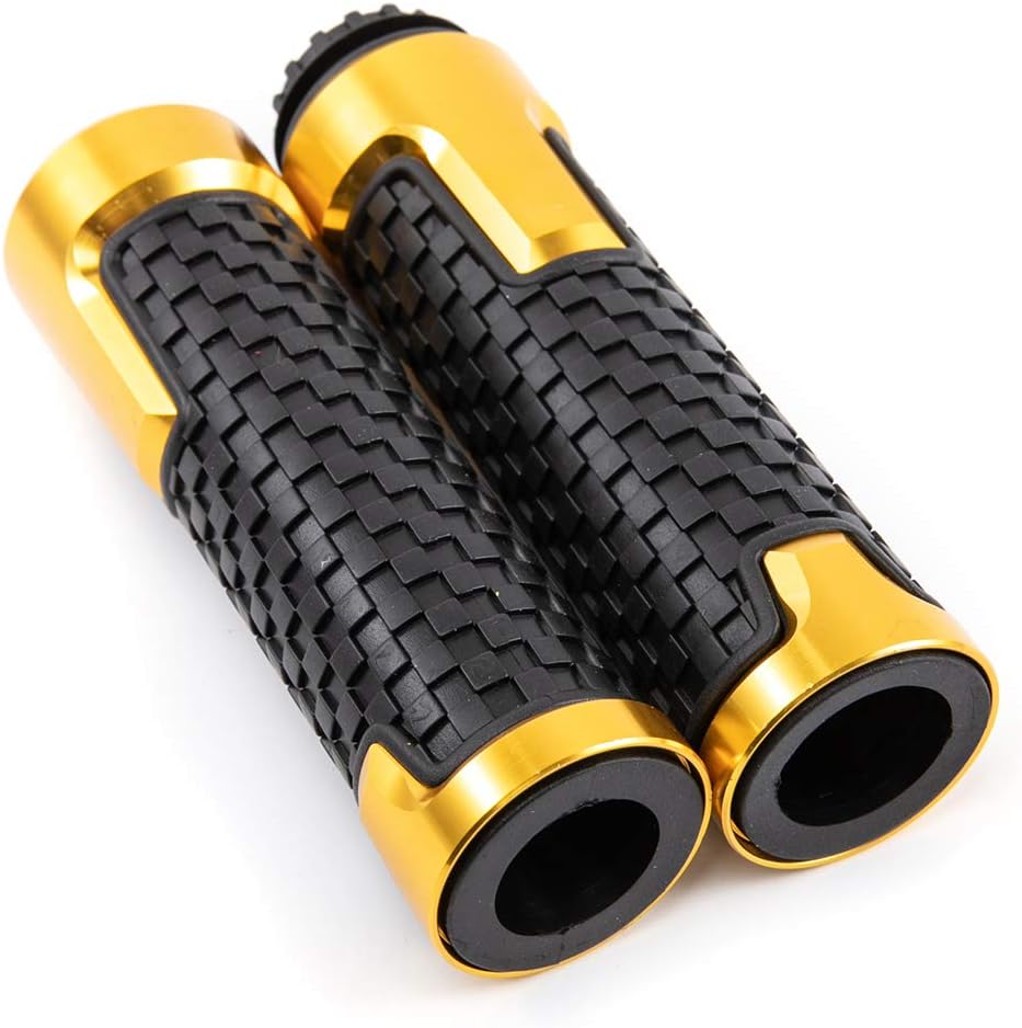 Empuñaduras de mano de 78 pulgadas 0.866 in antideslizantes universales de aluminio y gel de goma para manillar para moto