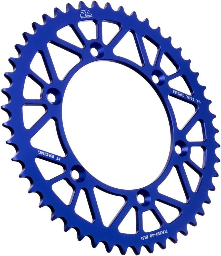 JT Sprockets JTA251.49BLU 49 dientes piñón trasero de aluminio azul, 1