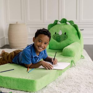 Soft Landing Elite Seat Asiento de sofá de felpa convertible exclusivo de Tienda, Dinosaurio Soft Landing Elite Seat Asiento de sofá de felpa convertible exclusivo de Tienda, Dinosaurio