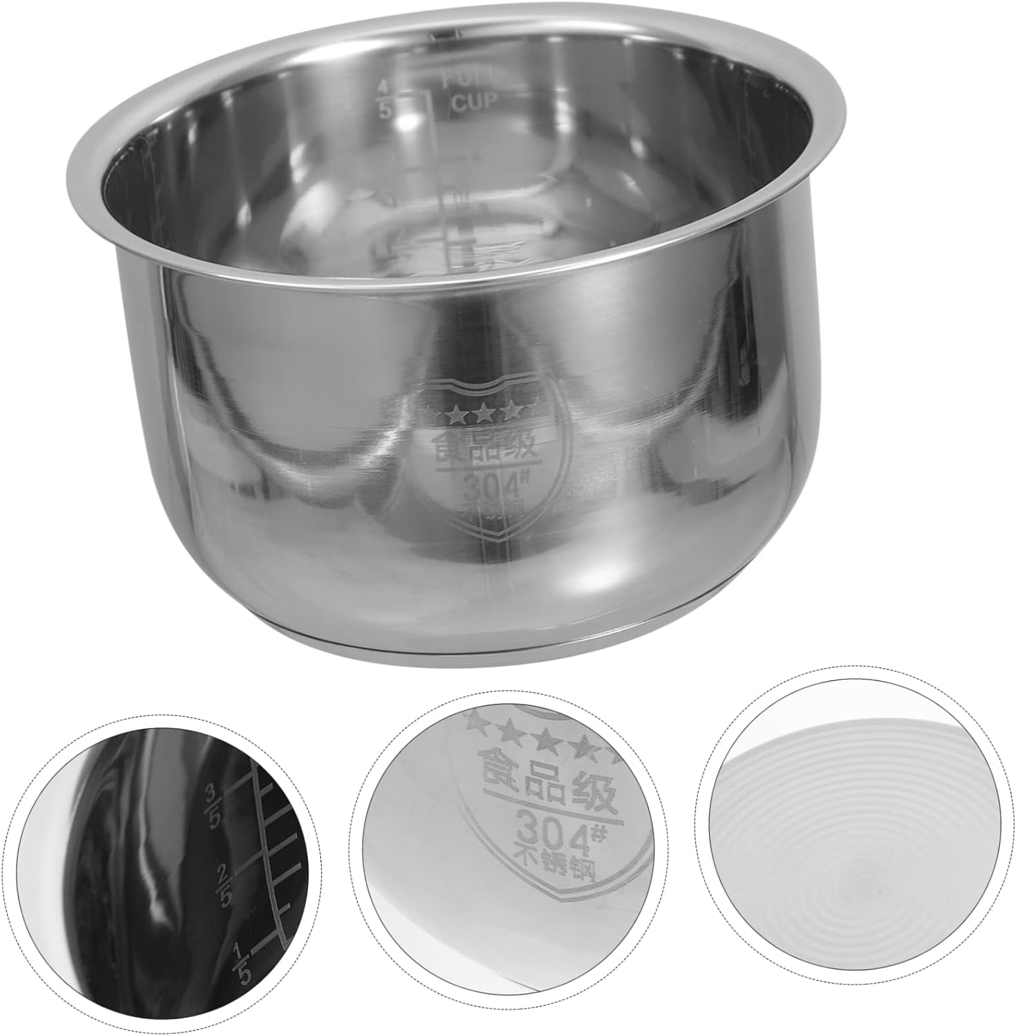 NOLITOY 3pcs Rice Cooker Liner Non Stick Cookware Electric Rice Inner Tank Food Steamer 2l Rice Cooker Inner Pot Replacement Electric Cooker Inner